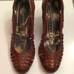 Sam Edelman Leather Woven Pumps